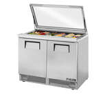 True Mfg. - General Foodservice TFP-48-18M-FGLID Mega Top Refrigerated Salad / Sandwich Prep Table