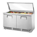 True Mfg. - General Foodservice TFP-64-24M-FGLID Mega Top Refrigerated Salad / Sandwich Prep Table