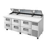 True Mfg. - General Foodservice TPP-AT-93D-6-HC Refrigerated Pizza Prep Table