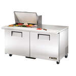 True Mfg. - General Foodservice TSSU-60-12M-B-HC Mega Top Refrigerated Salad / Sandwich Prep Table