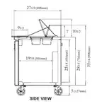 Turbo Air JST-48-N 47.25'' Refrigerated Salad / Sandwich Prep Table