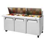 Turbo Air MST-72-30-N 72.62'' Mega Top Refrigerated Salad / Sandwich Prep Table