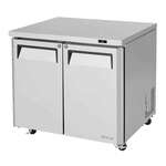 Turbo Air MUR-36L-N6 2 Door Undercounter Refrigerator, 36.25'' W