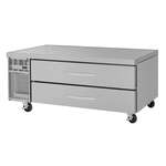 Turbo Air PRCBE-60R-N 60" 2 Drawer Stainless Steel Refrigerated Chef Base