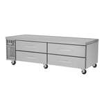 Turbo Air PRCBE-84R-N 84" 4 Drawer Stainless Steel Refrigerated Chef Base