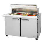 Turbo Air PST-48-18-N-CL 48.25'' Mega Top Refrigerated Salad / Sandwich Prep Table