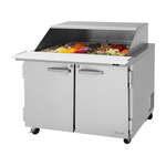 Turbo Air PST-48-18-N-SL 48.25'' Mega Top Refrigerated Salad / Sandwich Prep Table