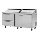 Turbo Air PST-72-D2R(L)-N 72.63'' Refrigerated Salad / Sandwich Prep Table