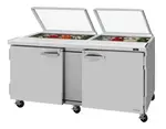 Turbo Air PST-72-N-GL
 72.62'' 
 


Refrigerated Sandwich / Salad Prep Table
with