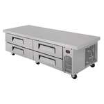 Turbo Air TCBE-82SDR-E-N 89.5" 4 Drawer Stainless Steel Refrigerated Chef Base