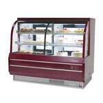 Turbo Air TCGB-72CO-R-N 72.5'' Refrigerated Bakery Display Case with 4 Shelves