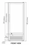 Turbo Air TGM-12SD-N6 25.75'' Refrigerated Glass Door Merchandiser