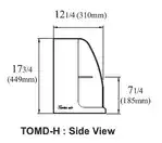 Turbo Air TOMD-30HB Top Display Dry Case-High model