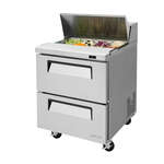 Turbo Air TST-28SD-D2-N 27.5'' Refrigerated Salad / Sandwich Prep Table