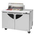 Turbo Air TST-48SD-08S-N-CL 48.25'' Refrigerated Salad / Sandwich Prep Table