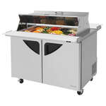 Turbo Air TST-48SD-18-N-DS 48.25'' Mega Top Refrigerated Salad / Sandwich Prep Table