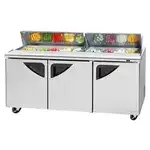 Turbo Air TST-72SD-N 72.63'' Refrigerated Salad / Sandwich Prep Table