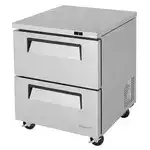 Turbo Air TUF-28SD-D2-N Door Undercounter Freezer, 27.5'' W