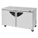 Turbo Air TUF-60SD-N 2 Door Undercounter Freezer, 60.25'' W