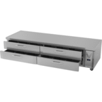 Victory Refrigeration CBR96HC 96" 4 Drawer Stainless & Galvanized Steel Exterior, Aluminum Interior Refrigerated Chef Base