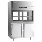 Victory Refrigeration DRSA-2D-S1-PT-HD-HC Glass/Solid Half Door Refrigerator, Pass-Thru - 2 Section