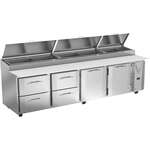 Victory Refrigeration VPPD119HC-4 119.00'' Refrigerated Pizza Prep Table