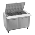 Victory Refrigeration VSP48HC-18B 48'' Mega Top Refrigerated Salad / Sandwich Prep Table