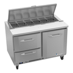 Victory Refrigeration VSPD48HC-12-2 48.00'' Refrigerated Salad / Sandwich Prep Table