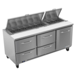 Victory Refrigeration VSPD72HC-18-4 72.00'' Refrigerated Salad / Sandwich Prep Table